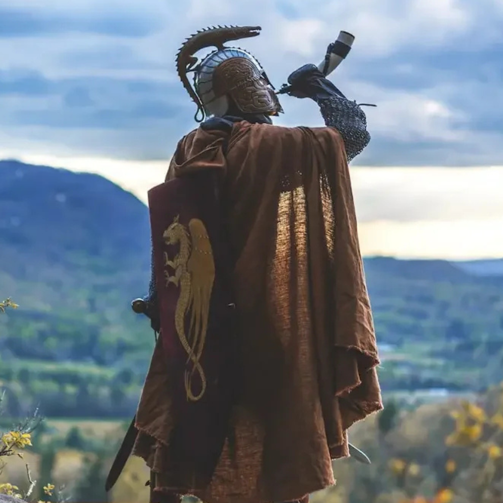 Brown Wanderer's Hooded Cloak, great cape for Renaissance Festivals and Ren Faires.
