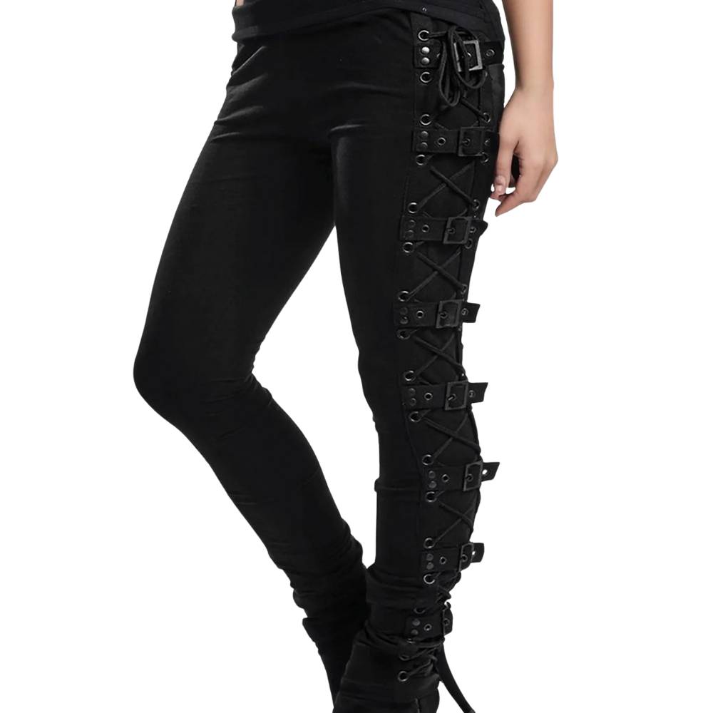 Renporium's Women's Steampunk Mercenary Trousers, steampunk pants for Renaissance fair cosplay.