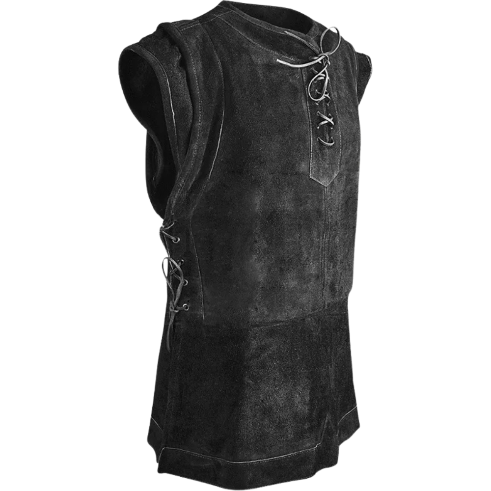 Black Berserker Shirt, ideal for Viking or barbarian garb at your next Renaissance faire.