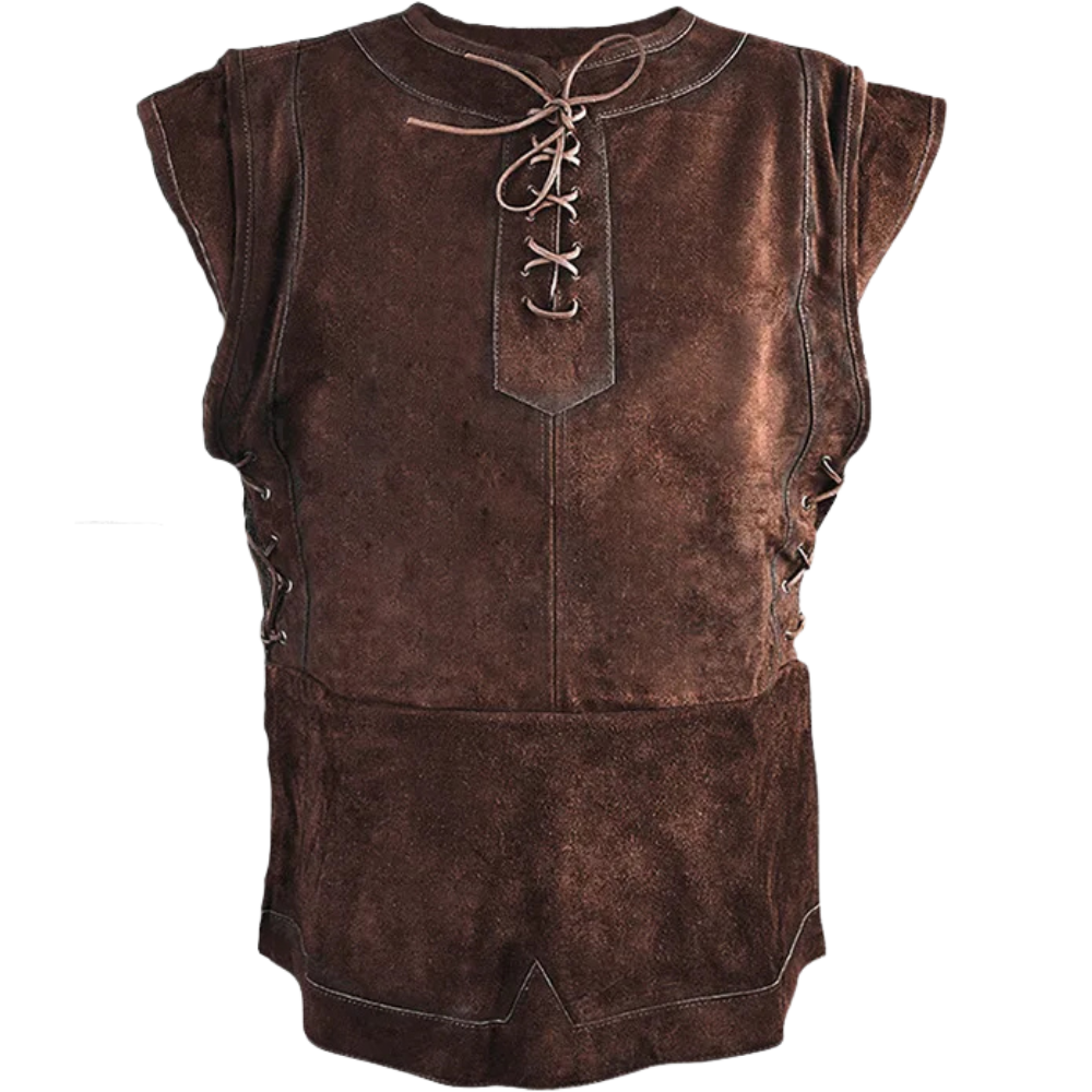 Brown Berserker Shirt, ideal for Viking or barbarian garb at your next Renaissance faire.