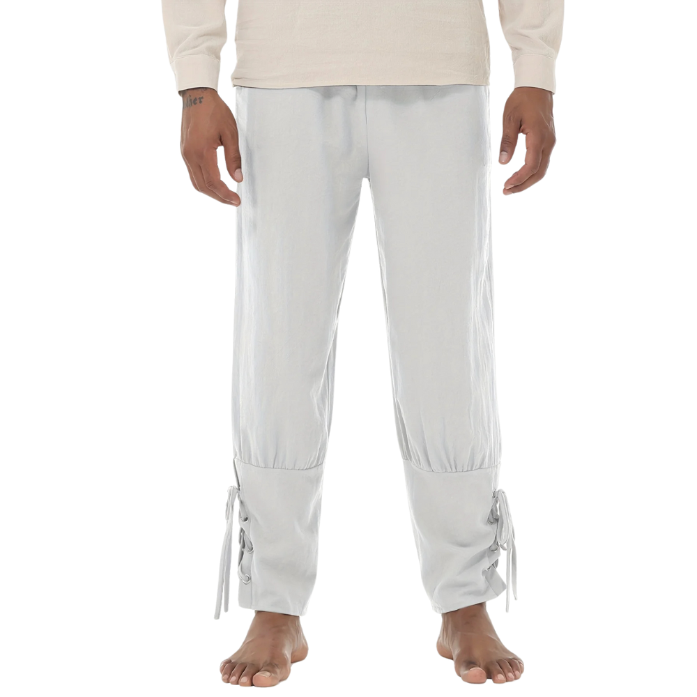 White Medieval Trousers, great addition to any Renaissance faire outfit.